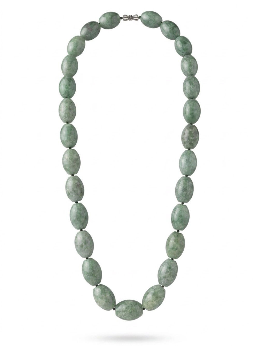 JADEITE Natural Burmese jadeite jade Necklace hand knotted